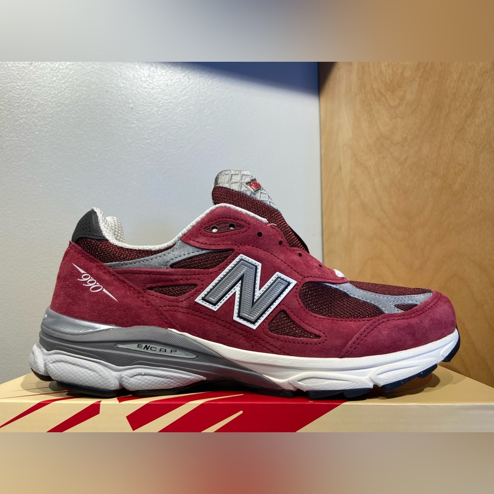 Teddy Santis x New Balance 990 V3 “Scarlet Marblehead” Made in USA